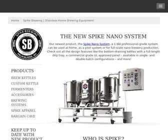 Spikebrewing.com(Spike Brewing) Screenshot
