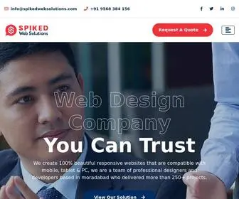 Spikedwebsolutions.com(Website Designing and Development Company in Moradabad) Screenshot