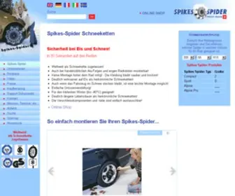 Spikes-Spider.ch(Der Hersteller von Schneeketten) Screenshot