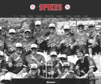 Spikesbaseball.org(Spikes Baseball) Screenshot