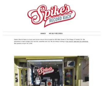 Spikesrecordrack.com(Spike's Record Rack) Screenshot