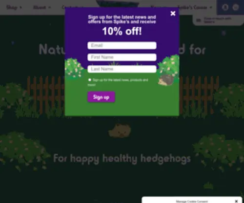 SpikesWorld.co.uk(Hedgehog Food) Screenshot