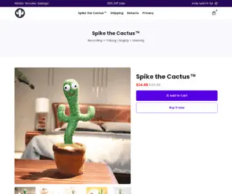 Spikethecactus.com(Spike the Cactus) Screenshot