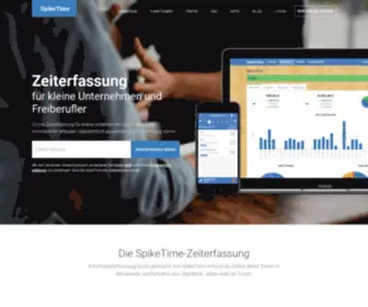 Spiketime.de(Zeiterfassung für kleine Unternehmen und Freiberufler) Screenshot