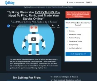 Spiking.com(Online Stock Trading AI Platform) Screenshot