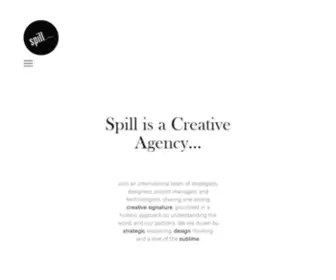 Spill.net(Spill is a design agency) Screenshot