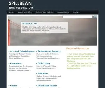 Spillbean.com(Spillbean Blog Directory) Screenshot