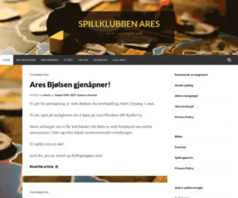 Spillklubb.org(Oslos eldste forening for spill) Screenshot