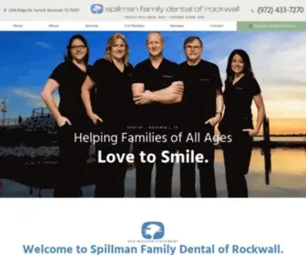 Spillmanfamilydental.com(Dentist in Rockwall) Screenshot