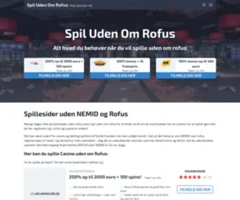 Spiludenomrofus.com(Spil Uden Om Rofus) Screenshot