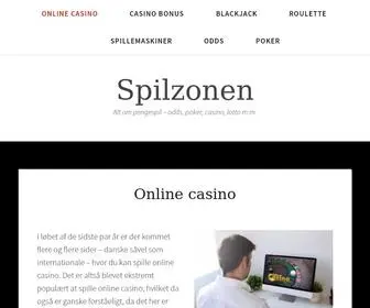 Spilzonen.dk Screenshot