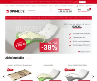 Spime.cz(Postele, rošty, matrace přímo od výrobce) Screenshot