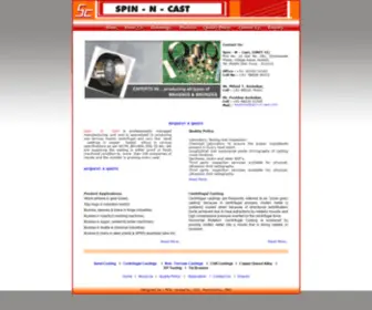 Spin-N-Cast.com(Non Ferrous Castings) Screenshot