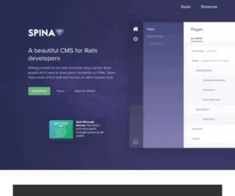 Spinacms.com(Spina CMS) Screenshot