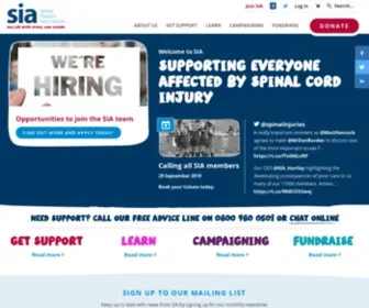 Spinal.co.uk(Spinal Injuries Association) Screenshot