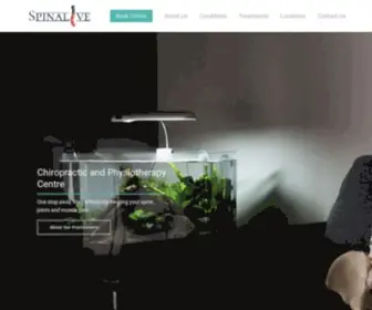 Spinalive.com(CHIROPRACTIC & PHYSIOTHERAPY CENTER) Screenshot