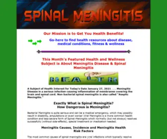 Spinalmeningitis.org(Health Wellness and Disease Official Portal Website) Screenshot