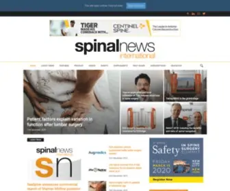 Spinalnewsinternational.com(Spinal News International) Screenshot