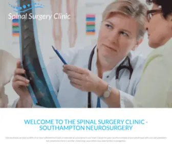 Spinalsurgeryclinic.co.uk(Southampton Neurosurgery) Screenshot