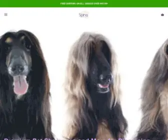 Spinaorganics.com(Spina Organics' Premium Pet Grooming Products include dog shampoos) Screenshot