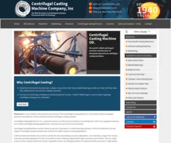 Spincasting.net(Centrifugal Casting Machine Company) Screenshot