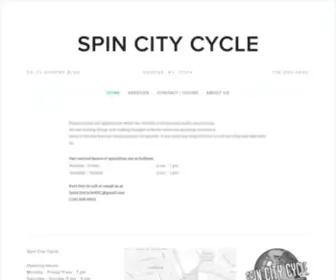 Spincitycycle.com(Spin City Cycle) Screenshot