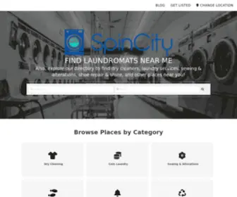 Spincityweb.com(Laundry Near Me. SpinCity Web) Screenshot