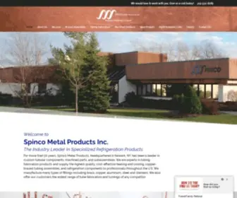 Spincometal.com(Spinco Metal Products) Screenshot