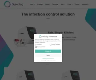 Spindiag.de(The infection control solution) Screenshot