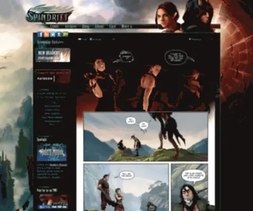 Spindrift-Comic.com(Spindrift) Screenshot