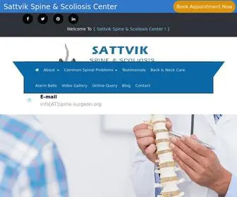 Spine-Surgeon.org(Sattvik Spine & Scoliosis Center) Screenshot