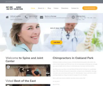Spineandjointcenterfortlauderdale.com(Chiropractors Oakland Park) Screenshot