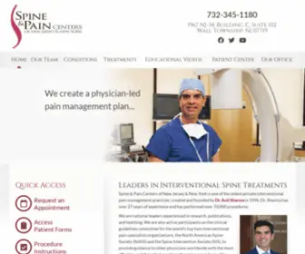 Spineandpain.com(Spine and Pain) Screenshot