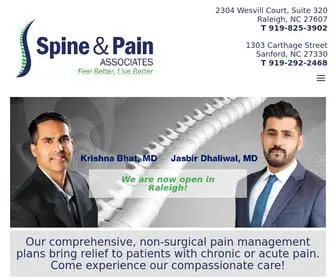 Spineandpainassociates.com(Spine & Pain Associates) Screenshot