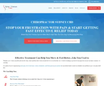 Spineandposturecare.com.au(Chiropractor Sydney CBD) Screenshot