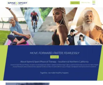 Spineandsport.com(Spine and Sport) Screenshot