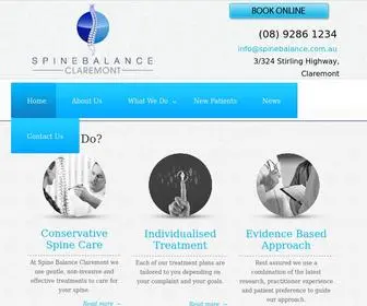 Spinebalance.com.au(Chiropractor Perth) Screenshot