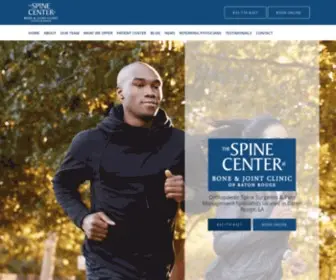 Spinecenterbr.com(The Spine Center of Baton Rouge) Screenshot