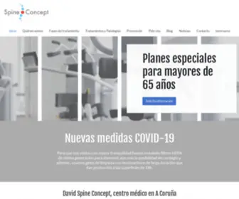 Spineconceptcoruna.com(Tratamiento integral del dolor de espalda y cervicales en A Coruña) Screenshot