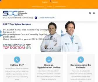 Spineorthocenter.com(Spine & Orthopedic Center) Screenshot