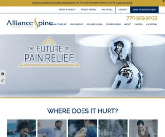 Spinepains.com(Pain Relief in Metro Atlanta) Screenshot