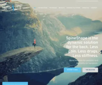 Spinesave.com(SpineShape) Screenshot