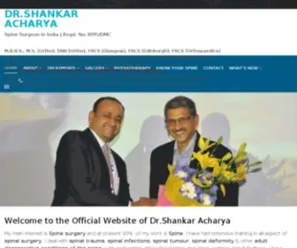 Spinesurgeoninindia.com(Dr.Shankar Acharya) Screenshot