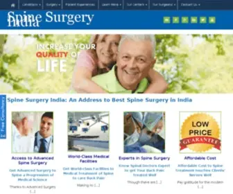 Spinesurgeryindia.com(Spine Surgery India) Screenshot