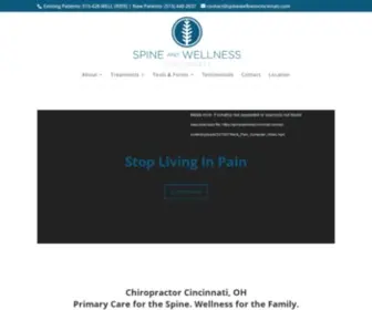 Spinewellnesscincinnati.com(Chiropractor Cincinnati) Screenshot