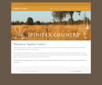 Spinifexcountry.com.au(Spinifex Country Welcome to Spinifex Country) Screenshot