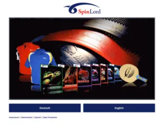 Spinlord-TT.de(Table Tennis Brand) Screenshot