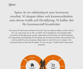 Spinn.se(Spinn reklambyrå) Screenshot