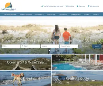 Spinnakersreach.com(The Best Emerald Isle Vacation Rentals) Screenshot