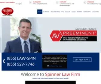 Spinnerlawfirm.com(Spinner Law Firm) Screenshot